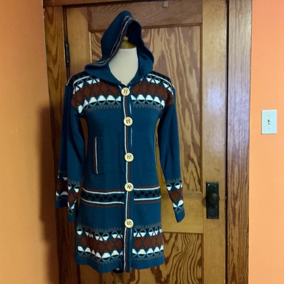 Vintage 70s OOAK. Bell sleeve Shacket - Picture 10 of 11